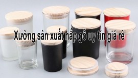 Xưởng sản xuất nắp gỗ cốc nến thơm giá rẻ